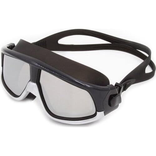 Men Women Swimming Goggles Comfortable Silicone Large Frame Swim Glasses Electroplating Anti-Fog UV Swim Waterproof Eyeglass