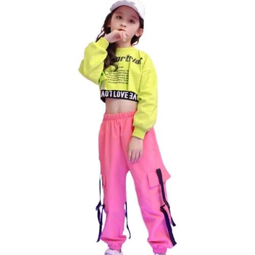 Boys' hip-hop clothes, sweatshirts, shorts, girls' casual sports pants, jazz dance clothes, living room dance clothes