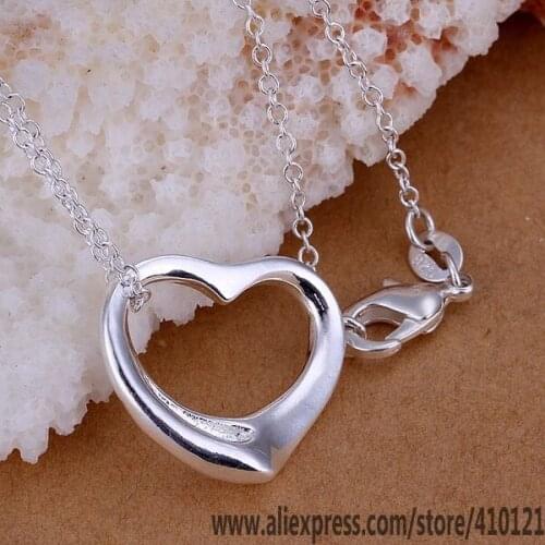 P063_2 Lucky Charm Silver Color Pendants For Women Jewelry Necklace Girl Lady Accessories Fashion Pendant In Love /fjzaobg