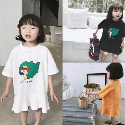 Casual Kids Dresses Teenage Girl Dress Children Clothing Spring Summer Short Sleeve Wedding Party Dress High Quality