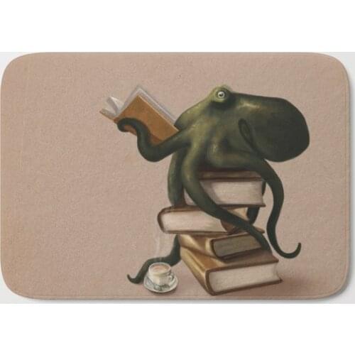 Read Octopus Bath Carpet Anti-Slip Doormat Home Entrance Doormat Bedroom Living Room Floor Mats Kitchen Mat
