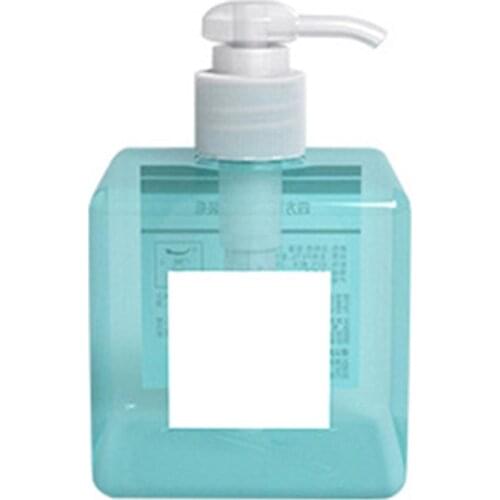 250/450ml Clear Square Bottle Dispenser Soap Foam Foaming Pump Empty Plastic Storage Container Liquid Shower Gel Foam Pump