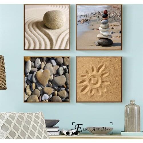 Romantic Beach Theme 4 Seascape Art Canvas Art Print Painting Modern Wall Picture Home Decor Bedroom Decorative Posters No Frame