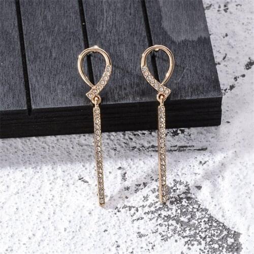 Blaike Silver Color Strip Stud Earrings For Women Exquisite Wedding Party Jewelry Birthday Gifts Free Shipping