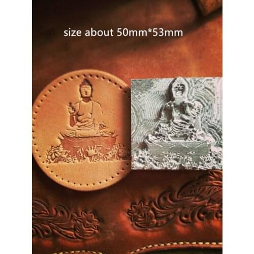 Buddha statue pattern Hand-work unique design leather working tools carving punches stamp craft tools