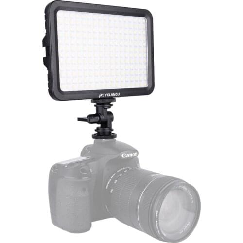 YELANGU YLG0504B 204 LEDs 1000LM 3300-5600K No Polar Dimmable Studio Light Video & Photo Light for Canon, Nikon, DSLR Cameras