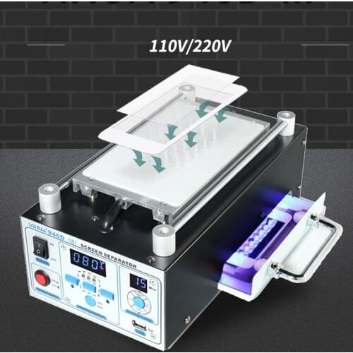 YIHUA946D-III Separator Built-In Vacuum Pump Phone Glass Split Screen Repair Separation Machine With Heating Plate Curing Lights
