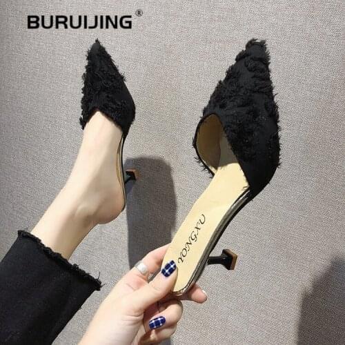 Fashion Ankle Elastic Boots Women 2020 Pointed Toe Thin Heel Boots Stretch Women Spring Autumn Shoes