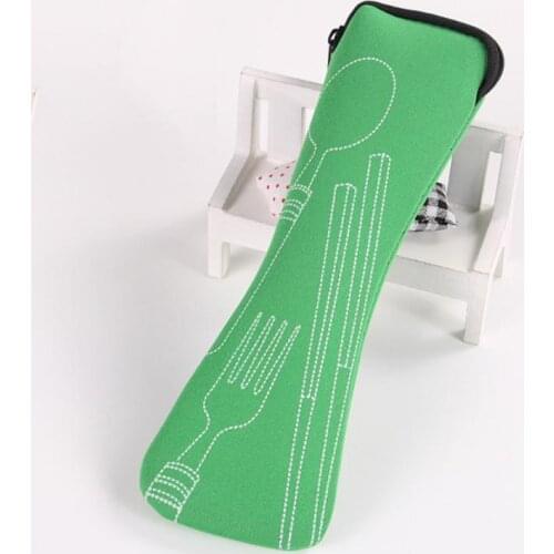 1PC Dinnerware Picnic Fork Spoon Bag Portable Tableware Bag Cutlery Bag Dinner Set Travel Packaging Storage Box Kitchen Accessor