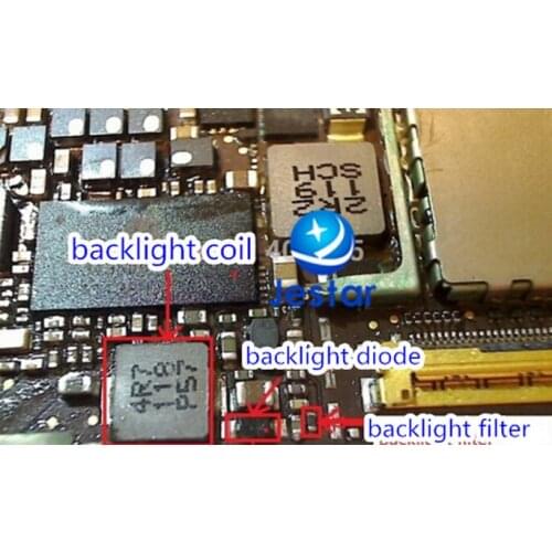 10sets/lot (30pcs)backlight diode V3 + backlight coil 4R7 + backlight filter L2200 for ipad 2 3 4 mini