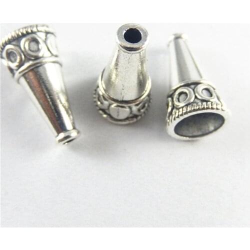 10pcs Tibetan Antique Silver Plated Mini Tower Shape Spacer Beads Cap Jewelry Making Findings Bracelet End Caps