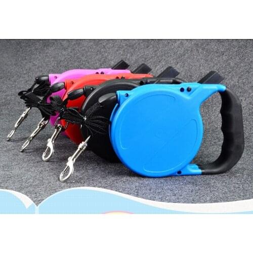 200 pieces 8M Pet Dog Lead Leash Auto Retractable Strap Collars Walking Training Leash Pet Traction Rope