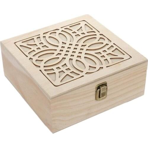 36Slot Essential Oil Bottle Wooden Storage Box Case Aromatherapy Oil Bottle Organizer Premium Wooden Makeup Case Holder