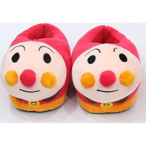 Anpanman Cartoon Slipper Winter warm Indoor cotton shoes Soft Plush Stuffed Toys Cute Anime Home slippers Unisex New X'MAS Gifts
