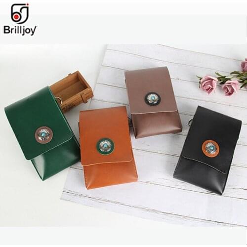 Brilljoy New Hairdressing Barber Shears Holster Scissors Bag Clips Bag Holder Pouch PU Leather Hairdressing Tool Case Bag Case