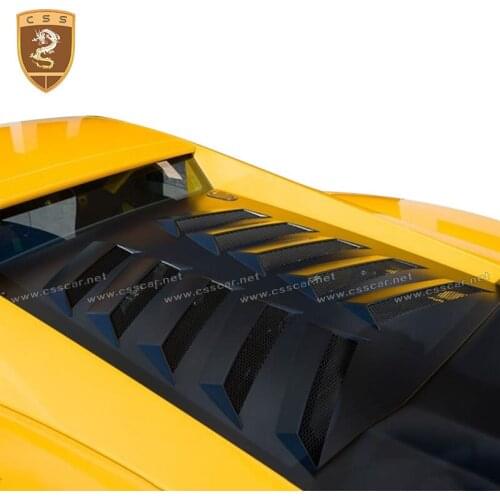 Carbon Fiber Rear Roof Cover Hood Spoiler Lip Wing Case for Lamborghini Gallardo Coupe Convertible LP550 LP560 LP570
