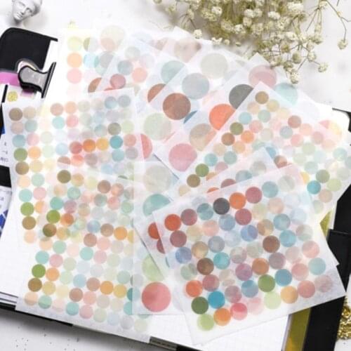Morandi Color Label Stickers Washi Paper Self-adhesive Sticker Journls and Planner Diary Index Mark Agenda Stationery Stickers
