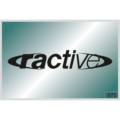 For RACTIVE -2 pcs. stickers HIGH QUALITY DECALS different colors 875