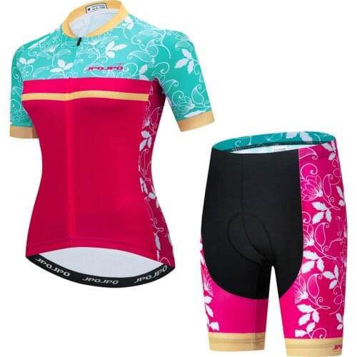 JPOJPO Cycling Sets Bike Clothes Summer Cycling Jersey Set Road Bicycle Jerseys MTB Bicycle Wear Pro Team Cycling Clothing Suit