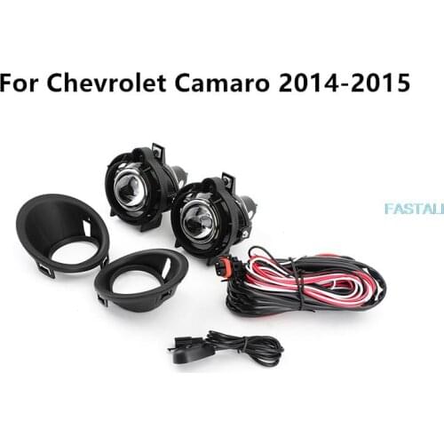 For Chevrolet Camaro 2014-2015 front fog lamp kit with bulb line front grille bumper lamp modification high quality durable