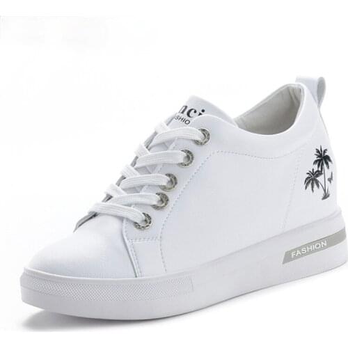 Crystal Platforms Leather Casual Shoes Wedges Shoes for Women 2021 Fashion Women Luxury Designer Shoes Zapatos De Mujer Zapatos