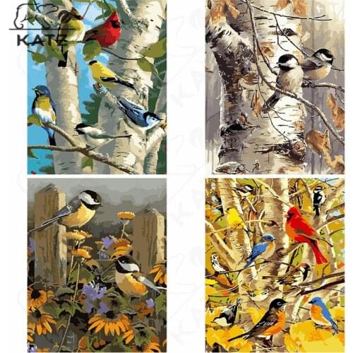 Chinese Mountain Bird Diamond Mosaic Gift Diy Antique Diamond Painting Scenery Embroidery Crossing Cross Stitch Home Decoration