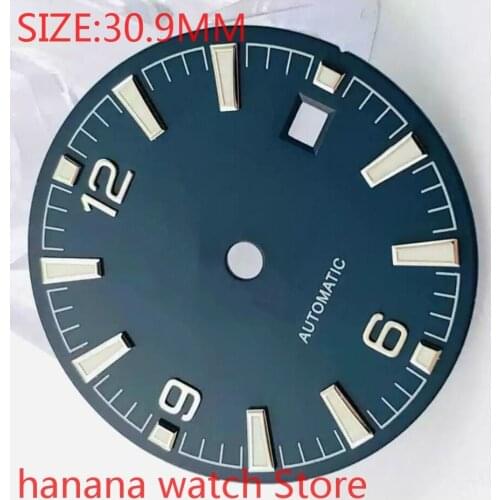 NO bliger logo 30.9mm advanced watch accessories 6 9 12 dial men watch suitable for Eta 2824/2836 Miyota 8215/8205/821a MH35 36