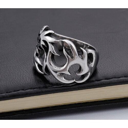 Personality Cool Unique Dragon Rings For Men Stainless Steel New Fashion Ring Biker Goth, Free Shippping