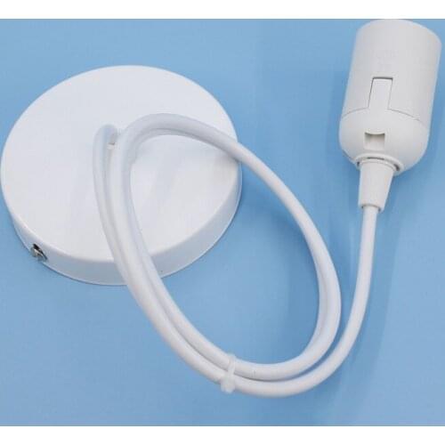 E27 Screw Sockets Lamp Holder LED Light Base DIY Line Hanging Pendant Light Dining Hangs Lamp Ceiling Plate Decor Accessories