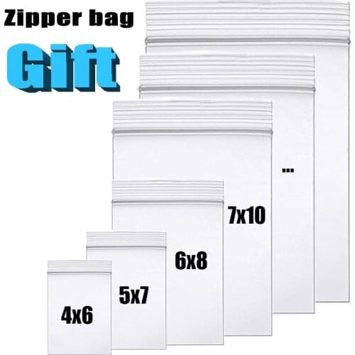 Transparent Thick Plastic zip lock Self Sealing Bags for Gift Jewelry Candy Cookie Packaging clear Resealable poly Bag Pouch