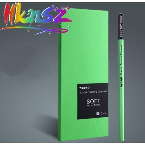 Neoni charcoal pen NYONI charcoal pen art sketch sketch charcoal pen soft medium hard professional painting pencil carbon pen