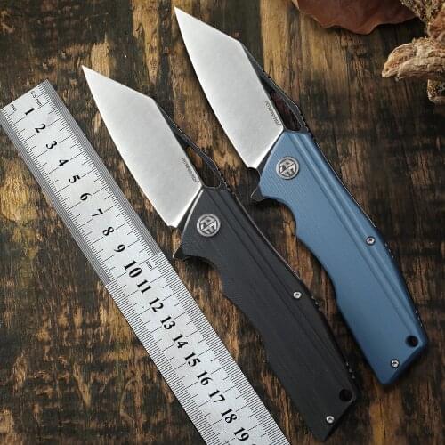 Original PF929 Petrified fish folding knife D2 steel blade hunting knife G10 handle outdoor Mountaineering EDC tool gift knives