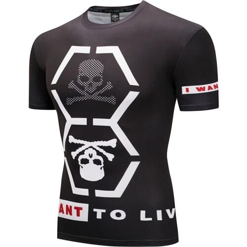 MMA Bjj Boxing Jersey Sports T Shirt Mens Rashguard Jiu Jitsu Short Sleeve GYM Fitness Muay Thai Fightwear Kickboxing T shirts