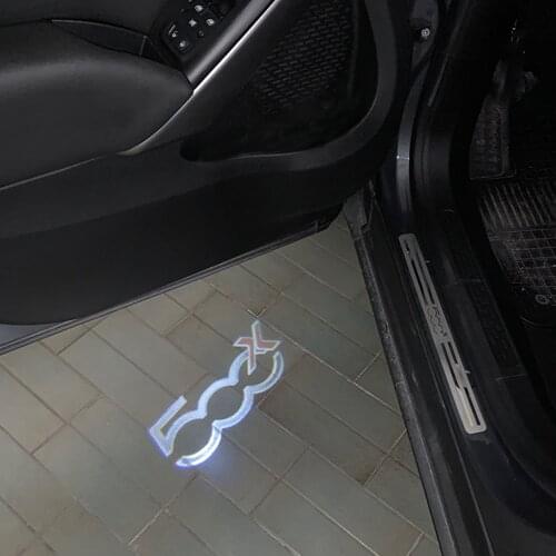 Car Door Welcome Light LED Projector For 500x 500L And PUNTO-01 Auto Logo Laser Ghost Shadow Lamp