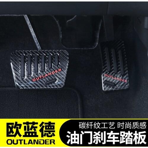 Fuel Brake Foot Rest pedals Plate Non slip Accelerator brake pedal Pads cover for Mitsubishi Outlander 2013-2019