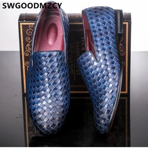 Loafers Black Formal Shoes For Men Blue Suit Shoes White Wedding Shoes For Men 2020 Sapato Oxford Masculino Schoenen Mannen Buty