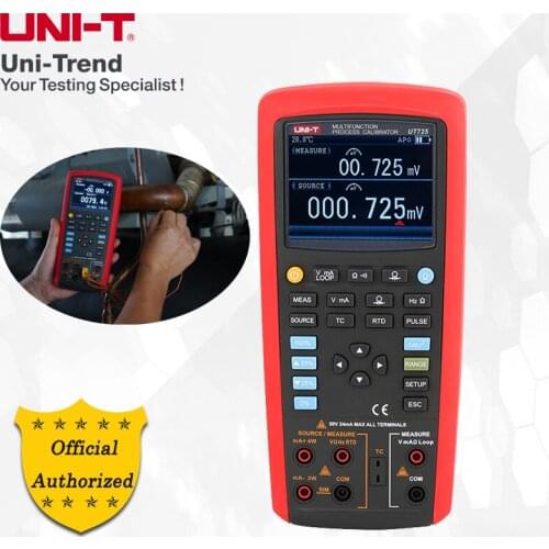 UNI-T UT725 Handheld Multifunction Process Calibrator Thermocouple/RTD/Voltage Current Resistance Frequency Calibrator