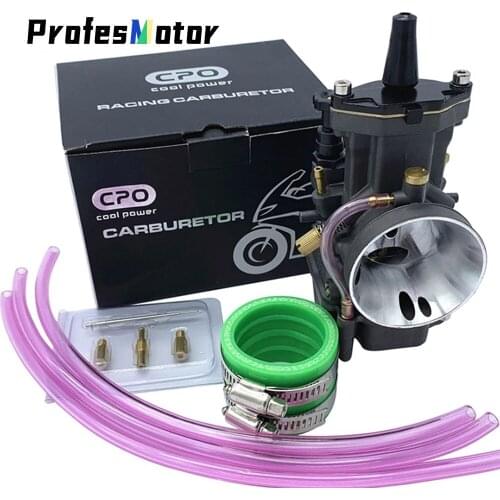 Universal PWK 28 30 32 34mm 2T 4T Motorcycle Carburetor With Power Jet for Mikuni Koso for ATV Suzuki Yamaha Honda