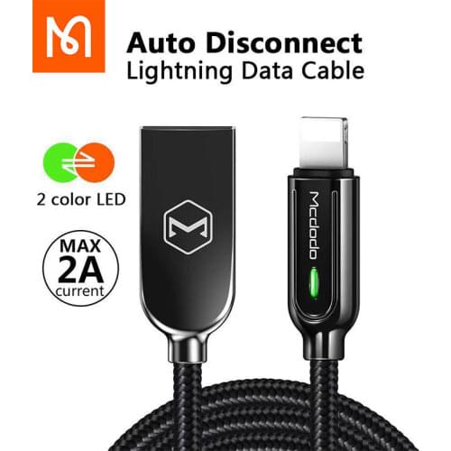 Mcdodo Original Cables Auto Disconnect Fast Charging usb Cable for Iphone 12