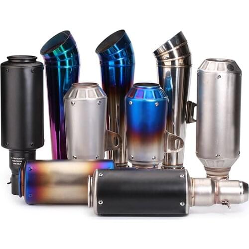 Refitting large displacement motorcycle with muffler general stainless steel carbon fiber 51mm barrel exhaust