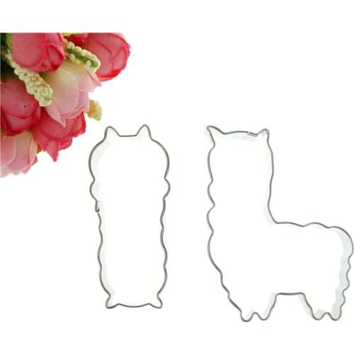 High Quality Baking Tools 1Pc Alpaca Blankly Mud Horse Cookie Cutter Cake Fondant Decorating Biscuit Dessert Molds