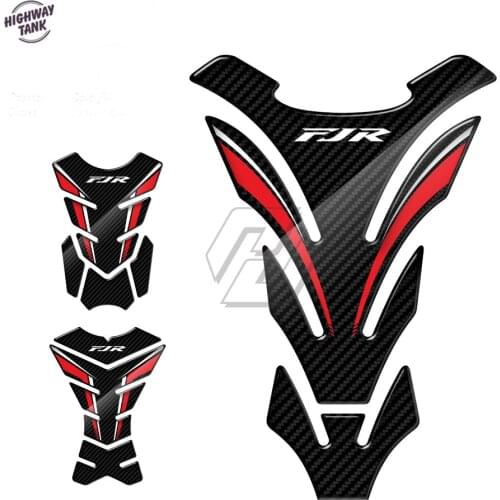 3D Carbon-look Motorcycle Tank Pad Protector Case for Yamaha FJR 1300 FJR1300 A/AS/ABS