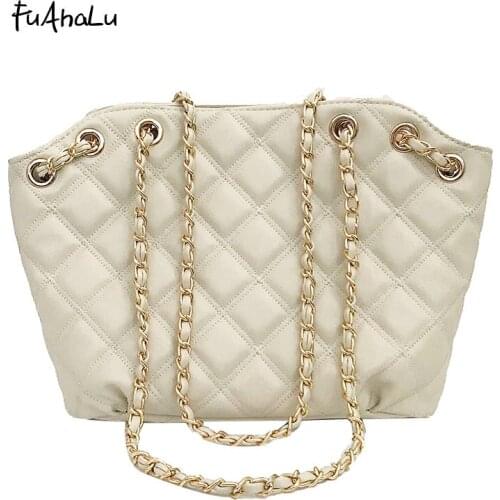FuAhaLu luxury handbags women bags designer diamond lattice shoulder bags casual tote messenger bags crossbody bags for women
