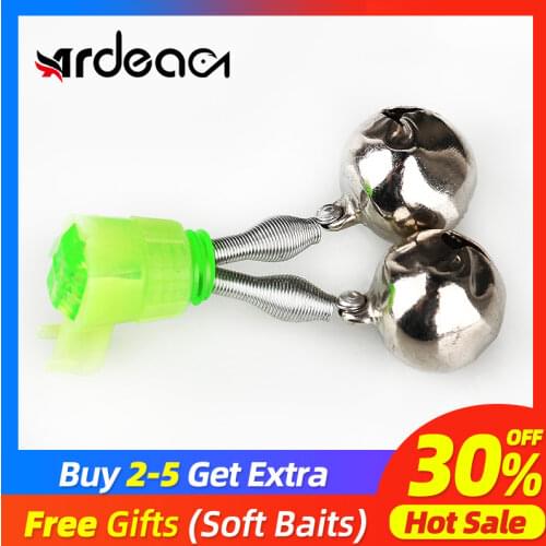 ARDEA Fishing Bell Clip 9.7g 1pcs Double Bells Fish Bite Lure Alarm Fishing Tackle Fish Bell Fishing Alarm