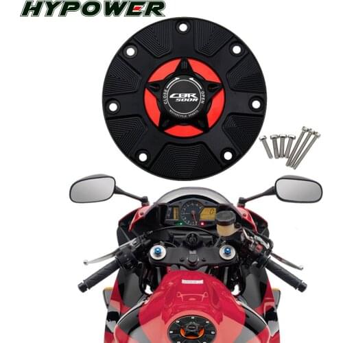 8 Colors Gas Cap Petrol Covers For Honda CBR500R 2013-2018 2014 2015 Years Hot CNC Motorcycle Accessories Billet Fuel Tank Cover