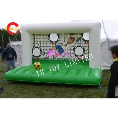 Free ship!3*1.5*2.5m inflatable soccer shoot game,custom make inflatable football goal, cheap inflatable sport games for kids