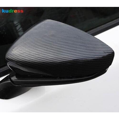 Rearview Mirror Cover Trim For Mazda CX30 CX-30 2020 2021 Carbon Fiber Door Rear View Mirrors Frame Sticker Styling Accessories