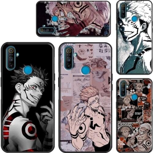 Jujutsu Kaisen Ryomen Sukuna Anime Case For Realme C15 C11 C3 Q2 X50 6 7 X7 Pro Funda For OnePlus 8 Pro 7 Pro Nord 6T 7T 8T