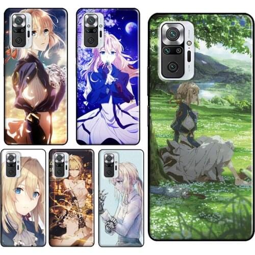Anime Violet Evergarden Case For Xiaomi Redmi Note 9 Pro 7 8 8T 9S Note 10 Pro Cover For Redmi 9 9T 9C 9A 8A 7A