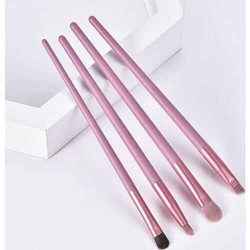 Wooden Soft Makeup Brushes Cosmetics Unique Set Rose Gold Powder Small Eyeshadow Thin Syntetic Smudger Cosmetics For Girls Lips